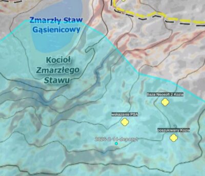Poszukiwania turysty w rejonie Orlej Perci